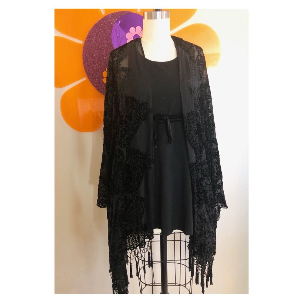 Johnny Was 4 Love & Liberty Burnout Velvet Kimono